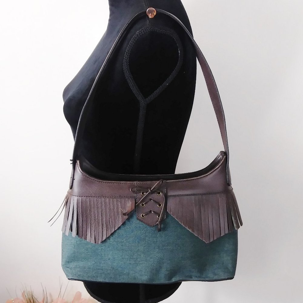 Braciano handbag jean leather